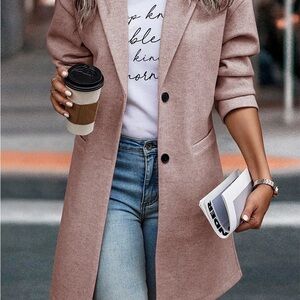 Stylish Tan Long Coat